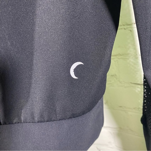 Zyia Active Winner Black Mesh Pullover Hoodie S - Picture 6 of 12